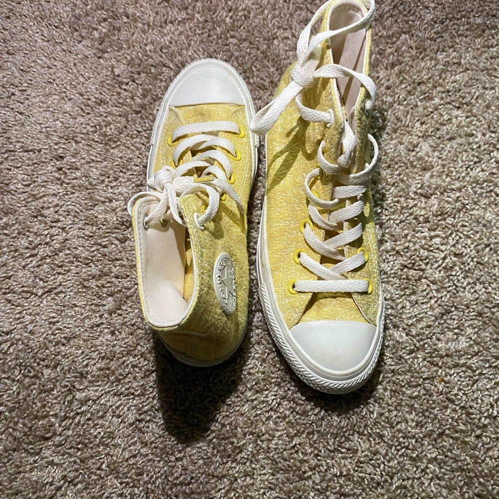 Converse Yellow High-Top Sneakers - Picture 3 of 5
